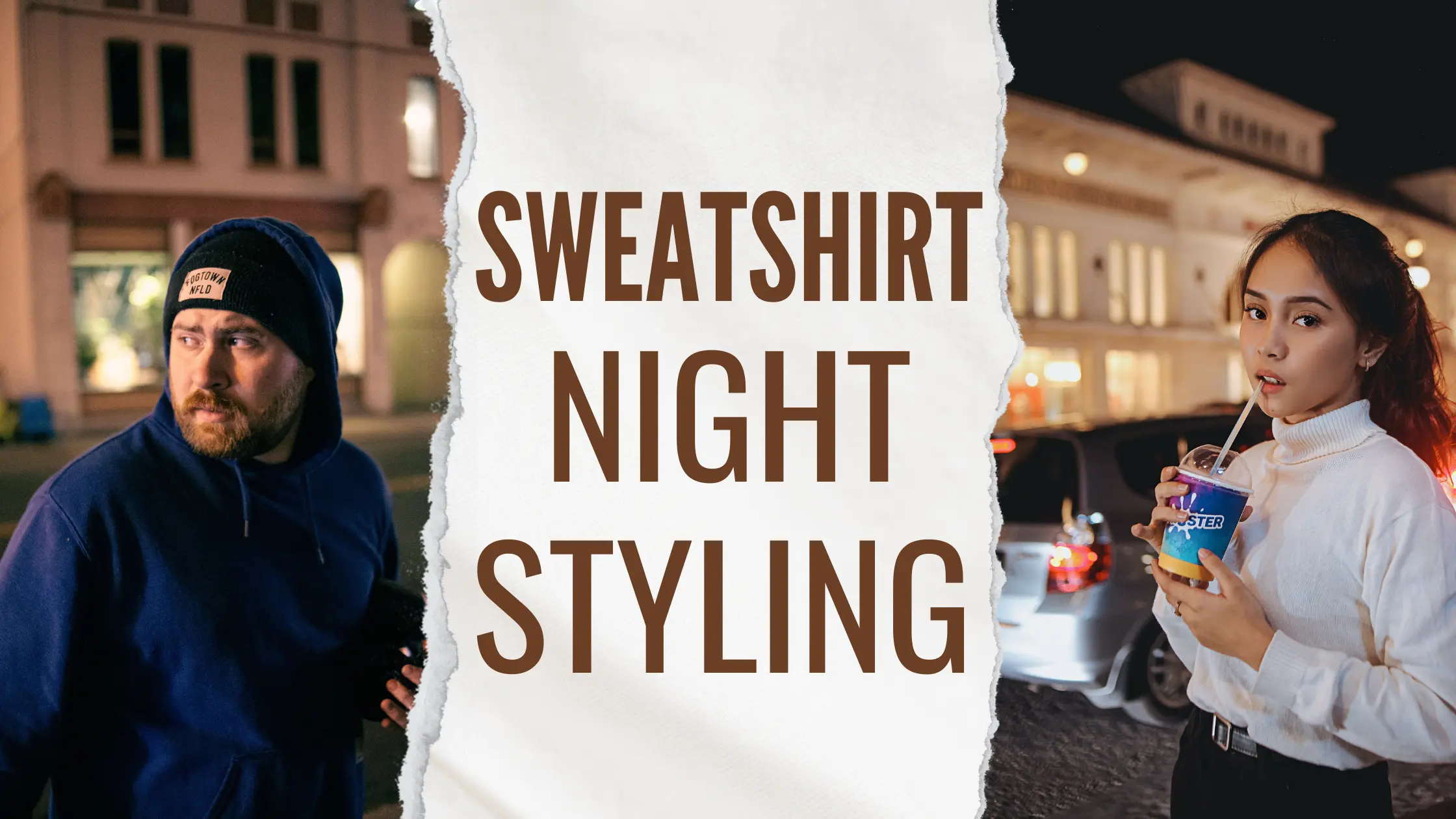Styling Sweatshirt for a Night Out.
